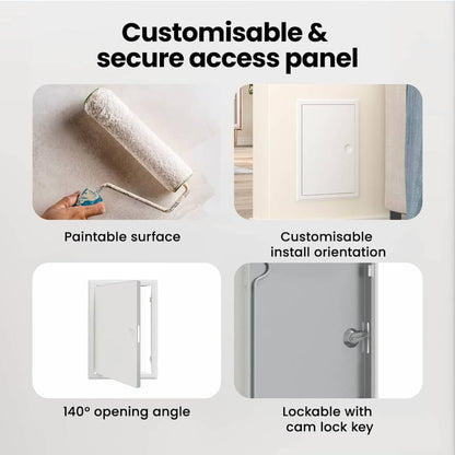 Access Panel White 33.5 x 23 x 3 cm Steel