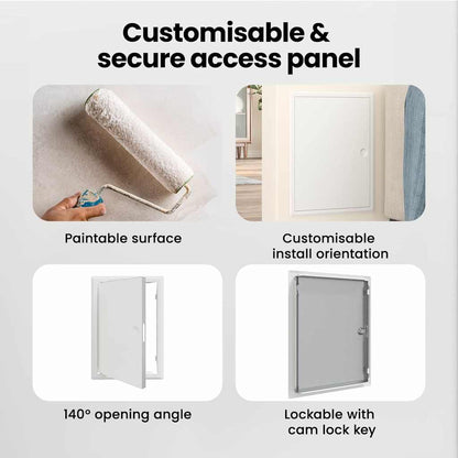 Access Panel White 43 x 33 x 3 cm Steel