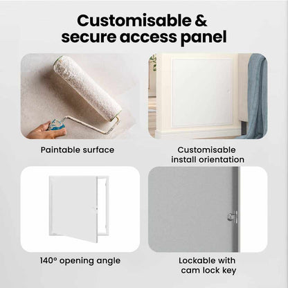 Access Panel White 63 x 63 x 3 cm Steel