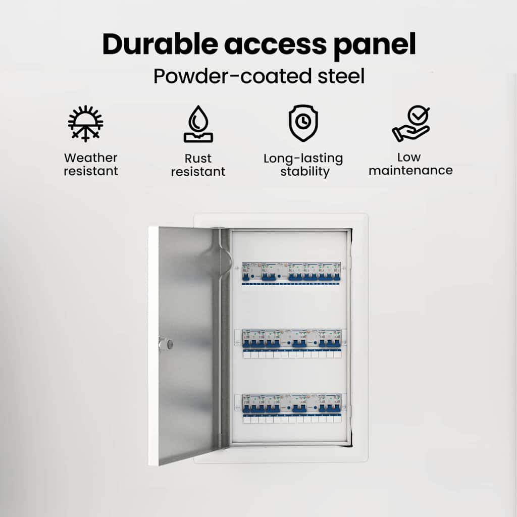 Access Panel White 33 x 23 x 3 cm Steel