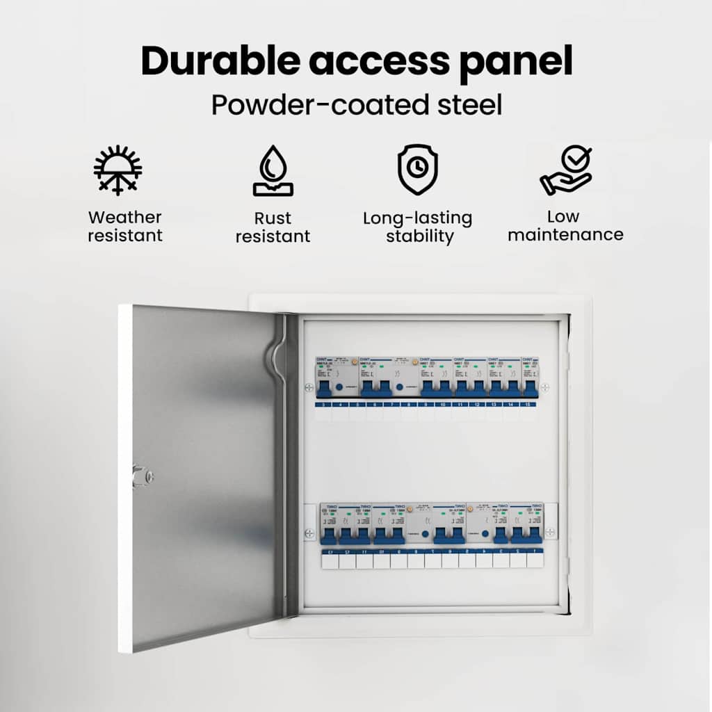 Access Panel White 33 x 33 x 3 cm Steel