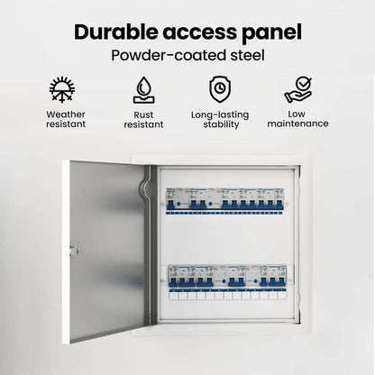 Access Panel White 33 x 33 x 3 cm Steel
