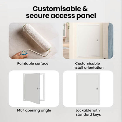 Access Panel White 43 x 33 x 3 cm Steel