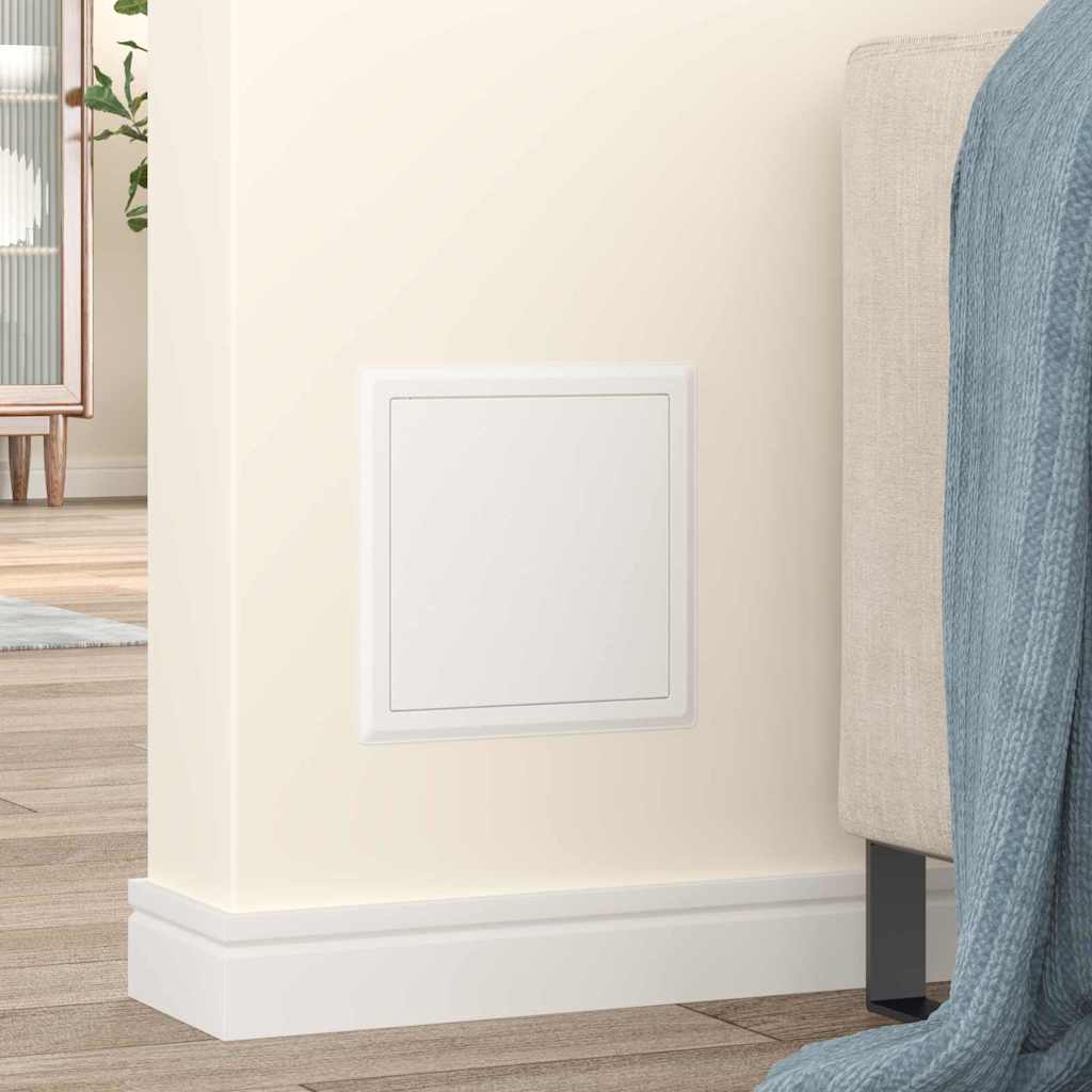 Access Panel 2 pcs White 23 x 23 x 3 cm Steel