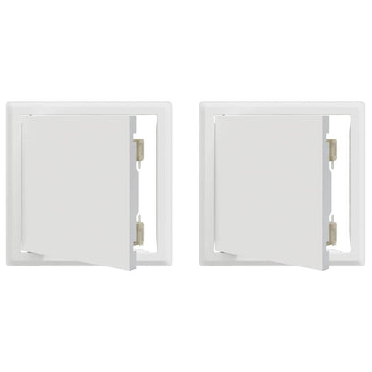 Access Panel 2 pcs White 23 x 23 x 3 cm Steel