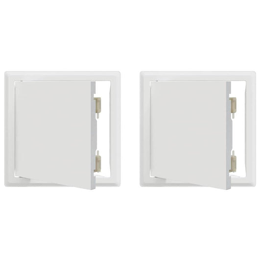 Access Panel 2 pcs White 23 x 23 x 3 cm Steel