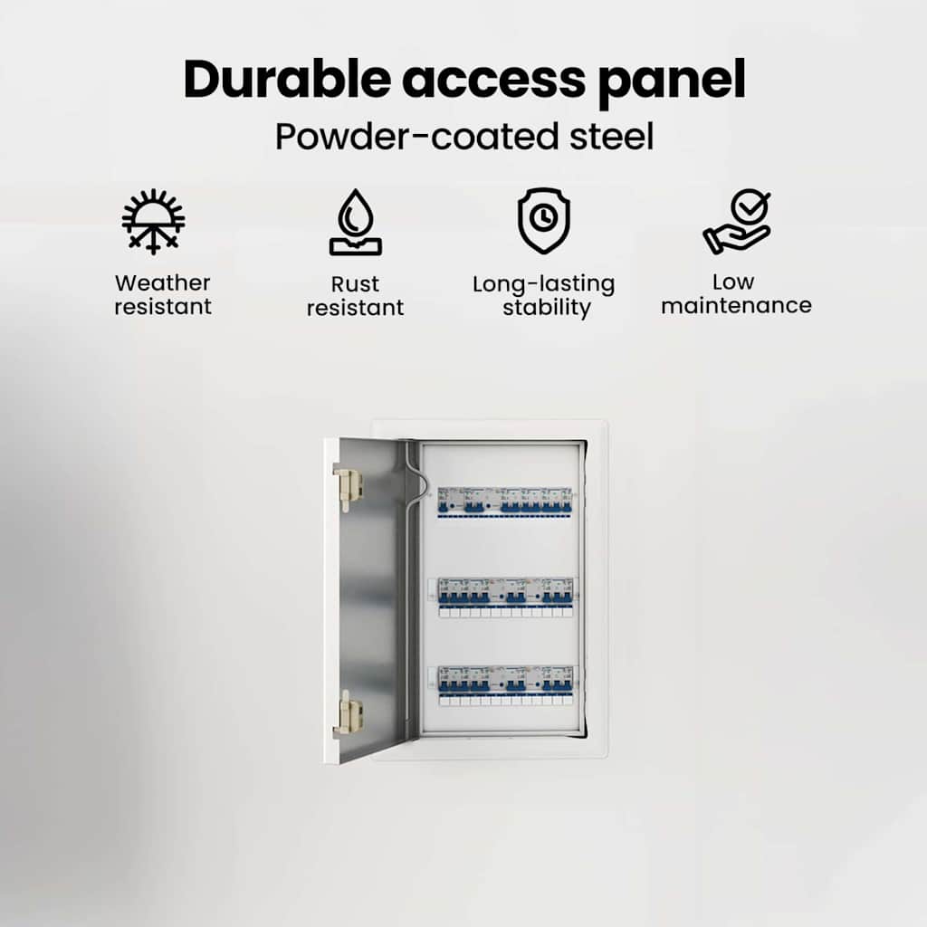 Access Panel White 33 x 23 x 3 cm Steel