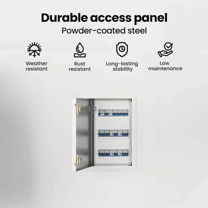 Access Panel White 33 x 23 x 3 cm Steel