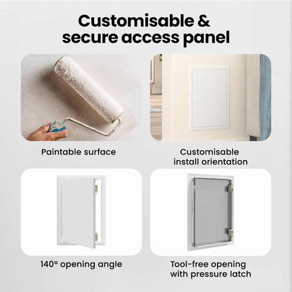 Access Panel White 33 x 23 x 3 cm Steel