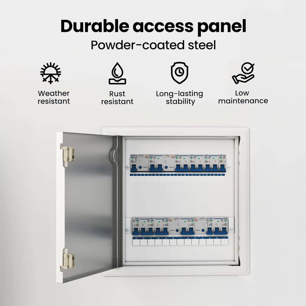Access Panel White 33.5 x 33.5 x 3 cm Steel