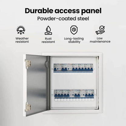 Access Panel White 33.5 x 33.5 x 3 cm Steel