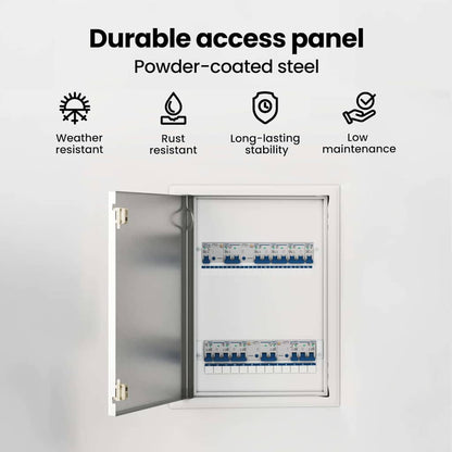 Access Panel White 43.5 x 33 x 3 cm Steel