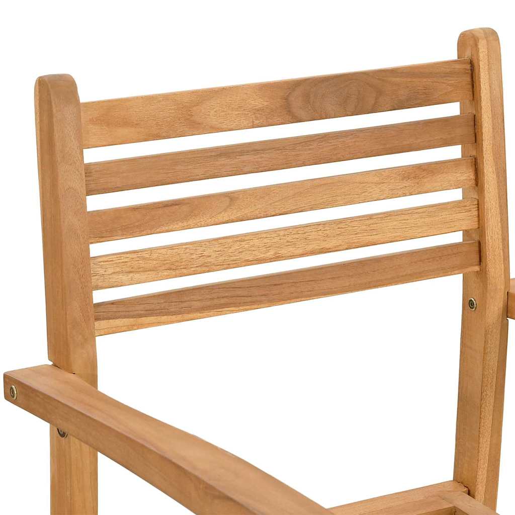 Garden Dining Set 5 pcs Natural Solid Acacia Wood