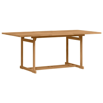 Garden Dining Set 7 pcs Brown Solid Teak Wood