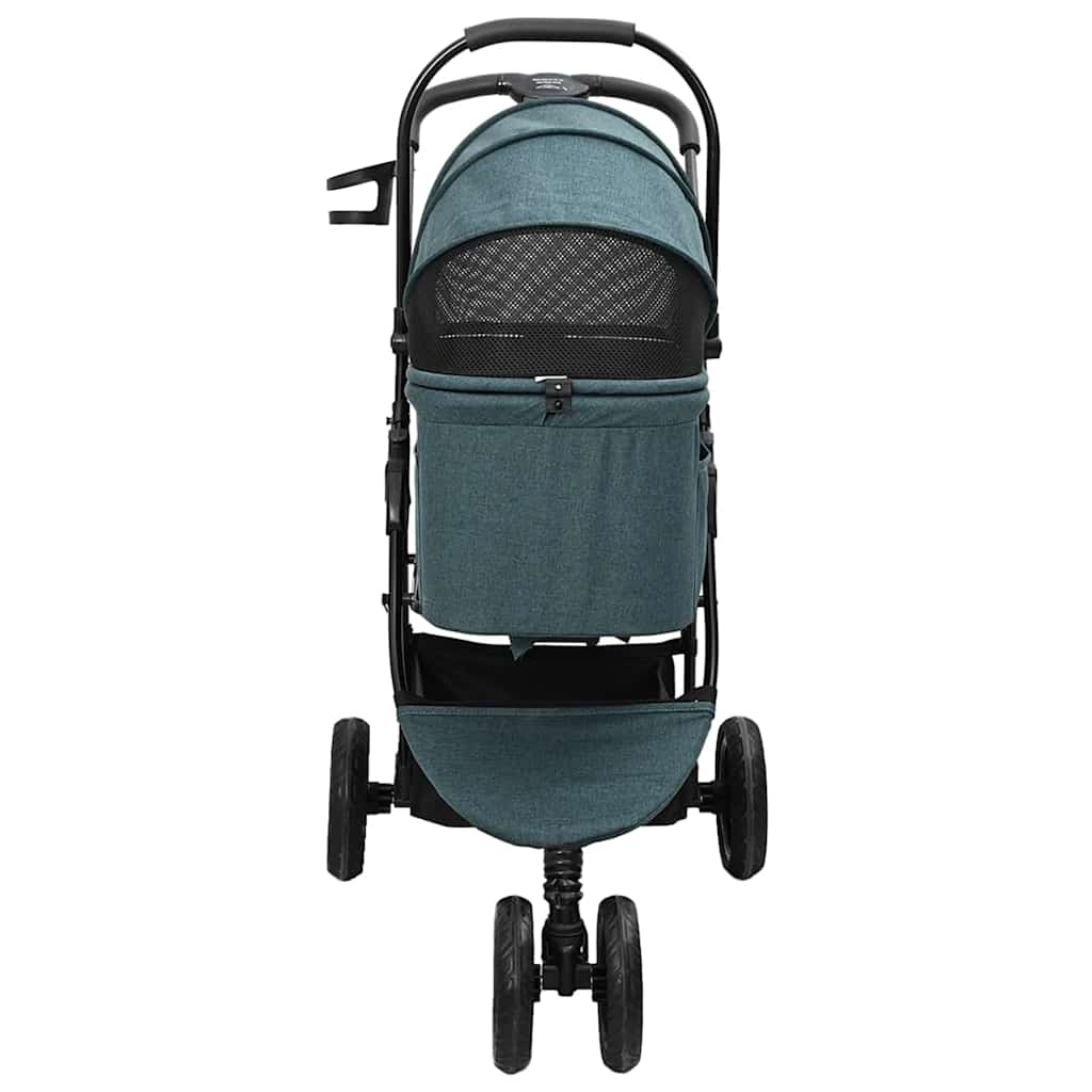 Folding Pet Stroller Green 78 x 54 x 101 cm Polyester