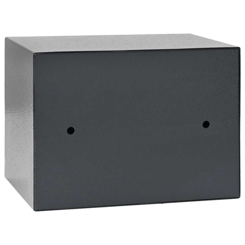 Digital Safe with Lock Dark grey 23 x 17 x 17 cm Steel