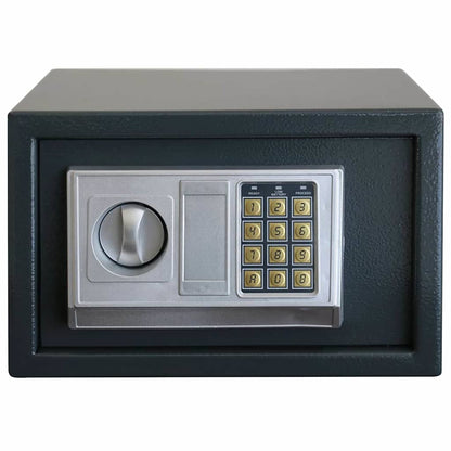 Digital Safe with Lock Dark grey 31 x 20 x 20 cm Steel