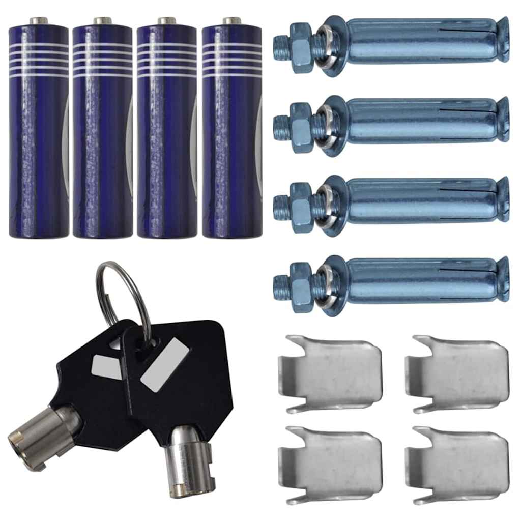 Digital Safe with Lock Dark grey 35 x 31 x 50 cm Steel