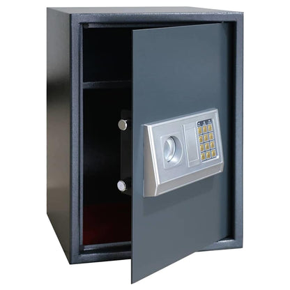 Digital Safe with Lock Dark grey 35 x 31 x 50 cm Steel