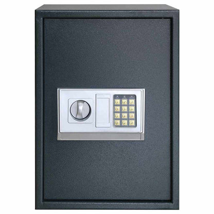 Digital Safe with Lock Dark grey 35 x 31 x 50 cm Steel