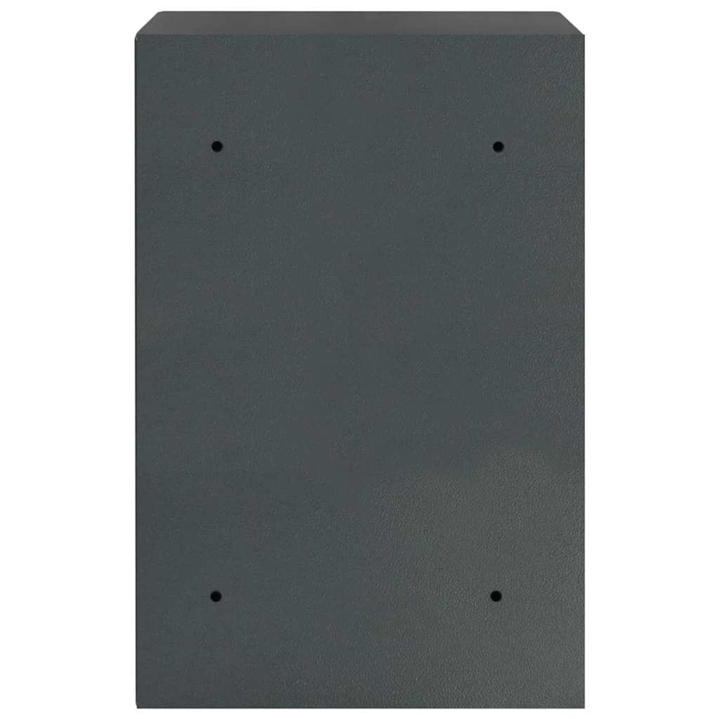 Digital Safe with Lock Dark grey 40 x 35 x 60 cm Steel