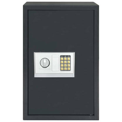Digital Safe with Lock Dark grey 40 x 35 x 60 cm Steel