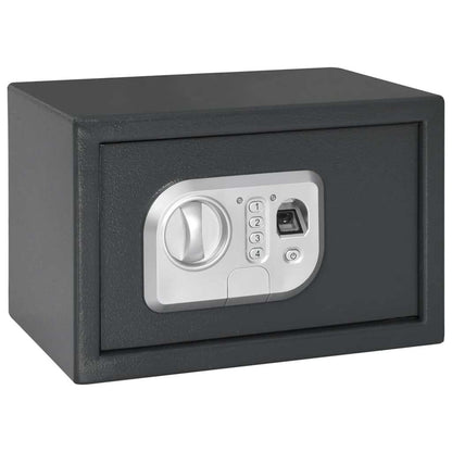 Digital Safe with Lock Dark grey 31 x 20 x 20 cm Steel