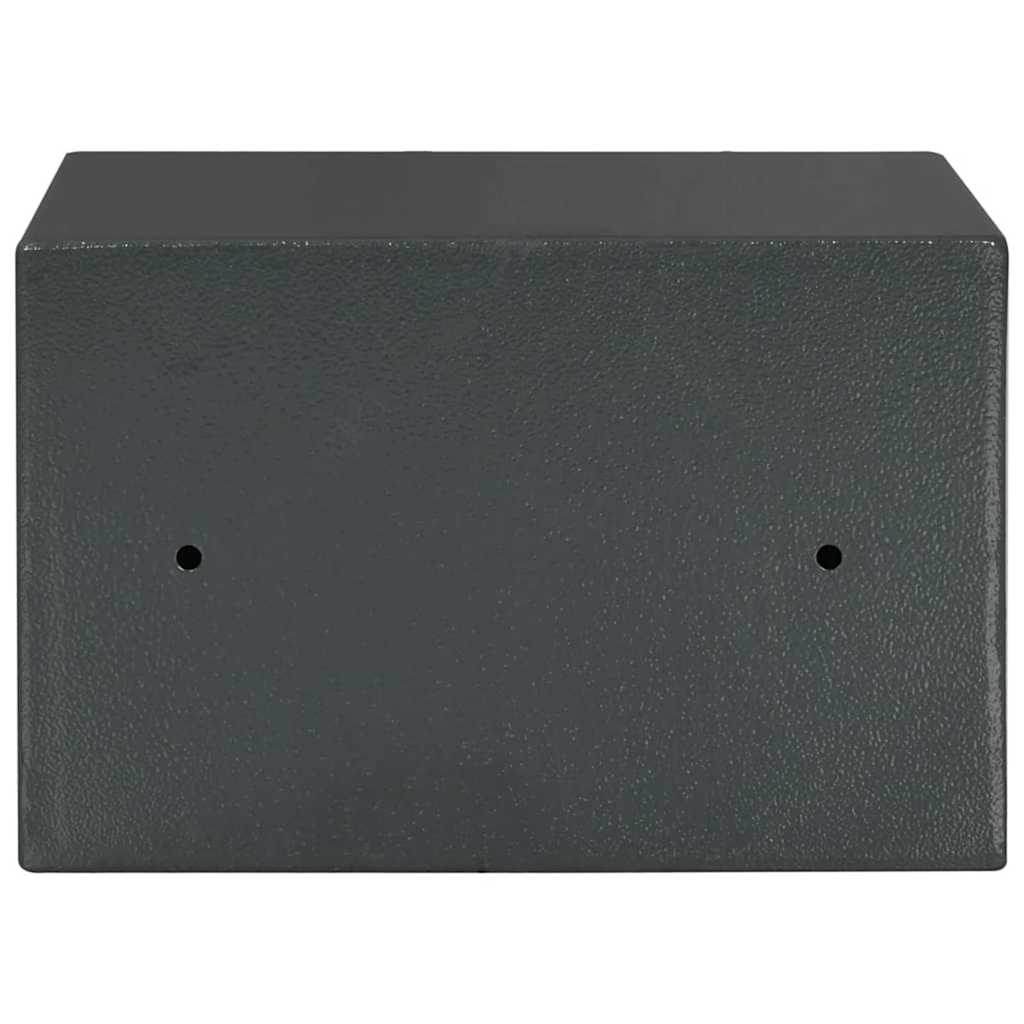 Digital Safe with Lock Dark grey 31 x 20 x 20 cm Steel