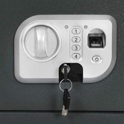 Digital Safe with Lock Dark grey 35 x 25 x 25 cm Steel
