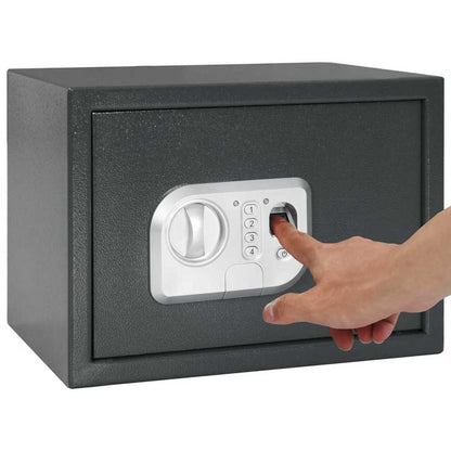 Digital Safe with Lock Dark grey 35 x 25 x 25 cm Steel