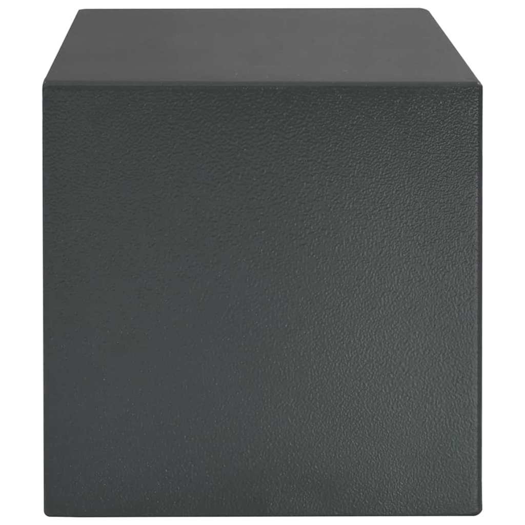 Digital Safe with Lock Dark grey 35 x 25 x 25 cm Steel