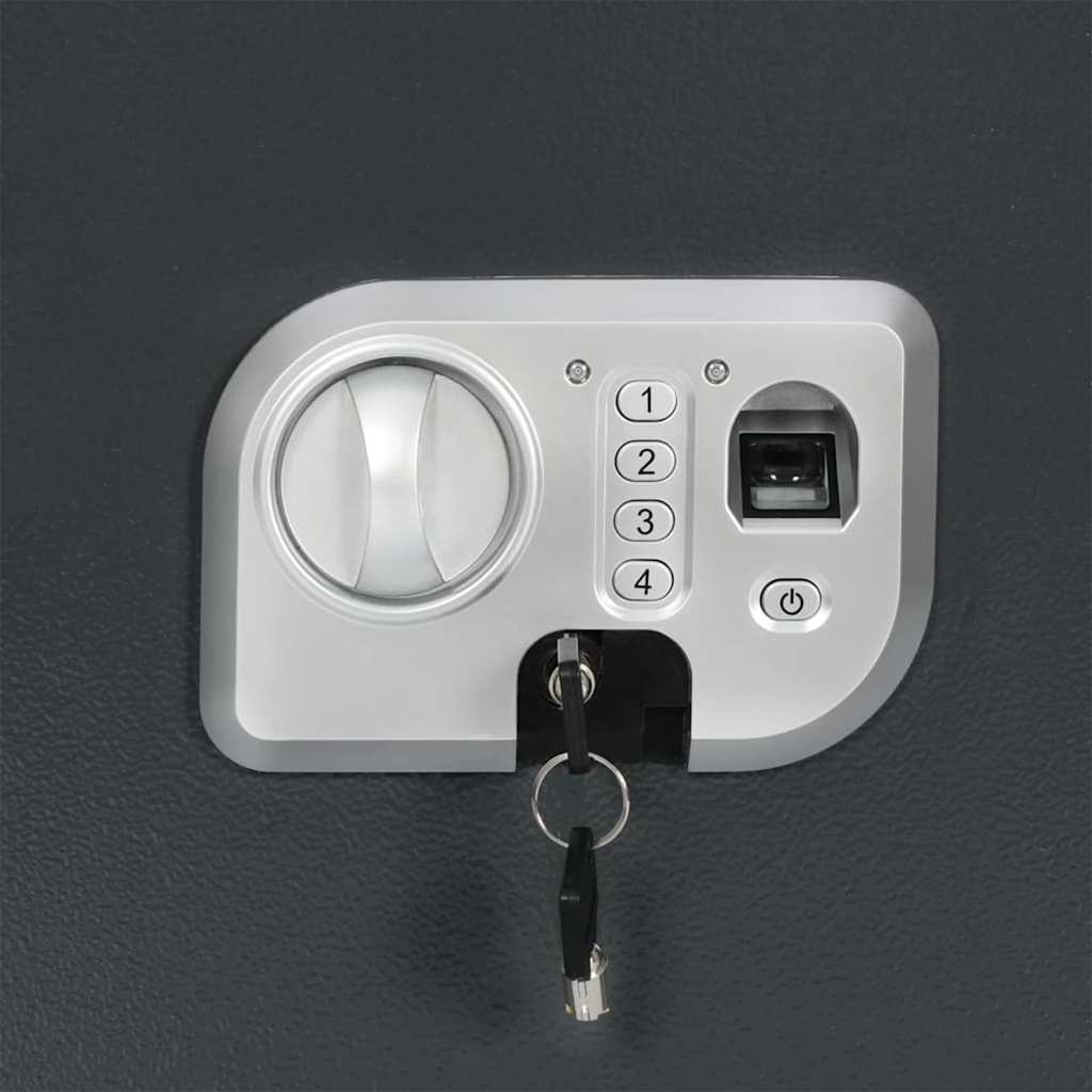 Digital Safe with Lock Dark grey 35 x 31 x 50 cm Steel