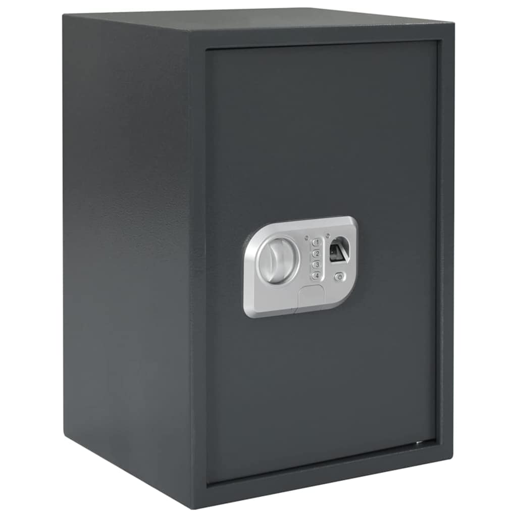Digital Safe with Lock Dark grey 35 x 31 x 50 cm Steel
