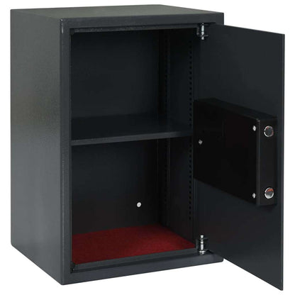 Digital Safe with Lock Dark grey 35 x 31 x 50 cm Steel