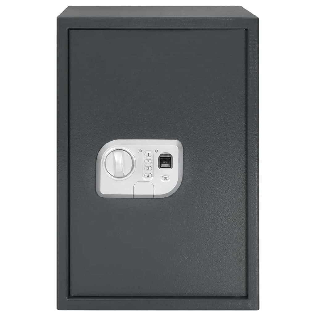 Digital Safe with Lock Dark grey 35 x 31 x 50 cm Steel