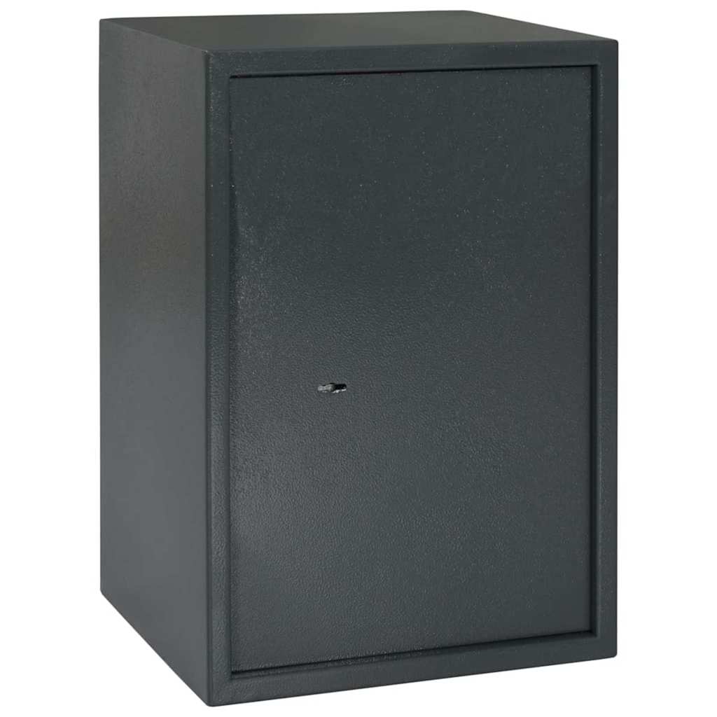 Safe Box with Lock Dark grey 35 x 31 x 50 cm Steel