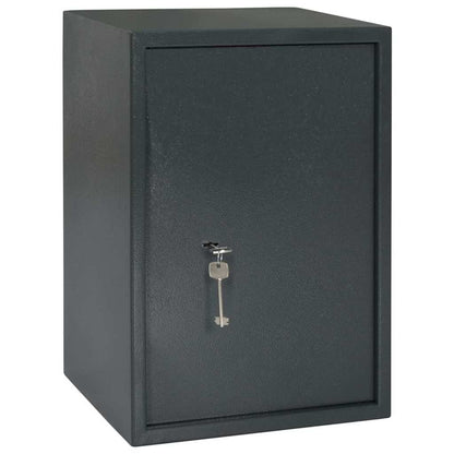 Safe Box with Lock Dark grey 35 x 31 x 50 cm Steel