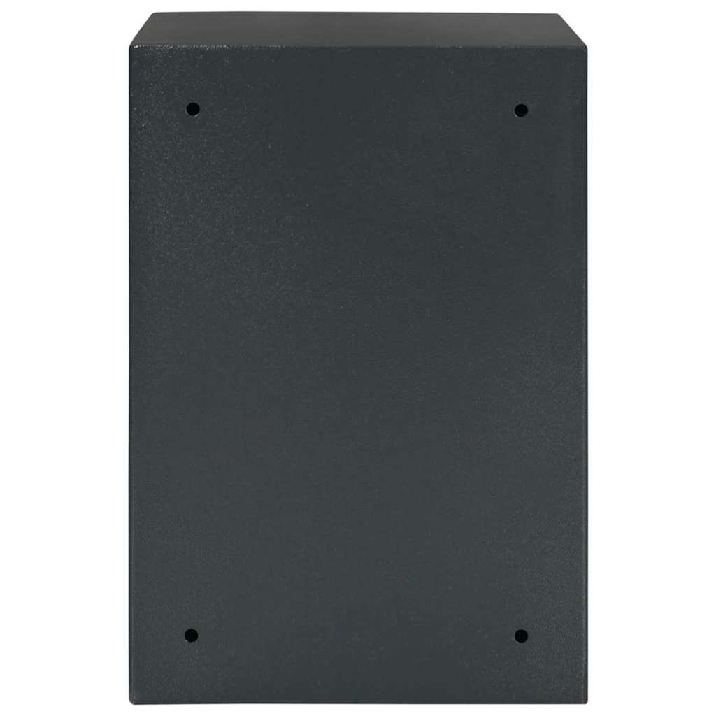 Safe Box with Lock Dark grey 35 x 31 x 50 cm Steel