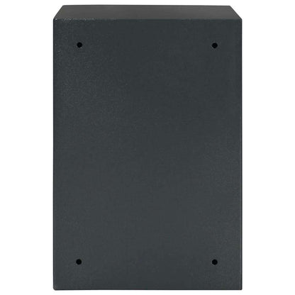 Safe Box with Lock Dark grey 35 x 31 x 50 cm Steel