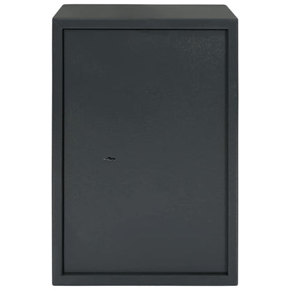 Safe Box with Lock Dark grey 35 x 31 x 50 cm Steel