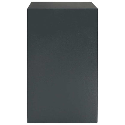 Safe Box with Lock Dark grey 35 x 31 x 50 cm Steel