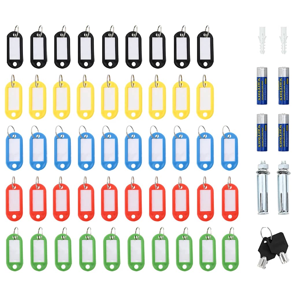 Digital Safe with Lock Dark grey 30 x 10 x 36.5 cm Steel