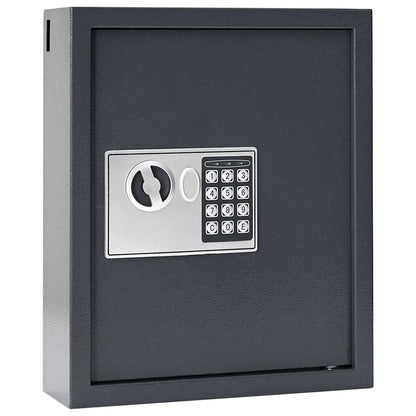 Digital Safe with Lock Dark grey 30 x 10 x 36.5 cm Steel