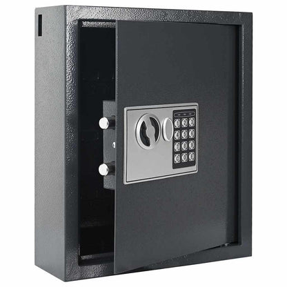 Digital Safe with Lock Dark grey 30 x 10 x 36.5 cm Steel