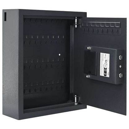 Digital Safe with Lock Dark grey 30 x 10 x 36.5 cm Steel