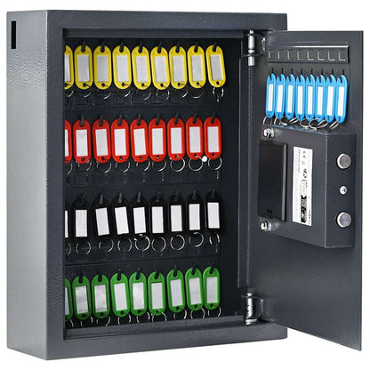Digital Safe with Lock Dark grey 30 x 10 x 36.5 cm Steel