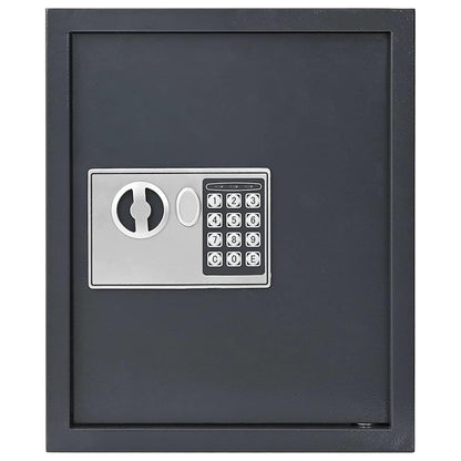 Digital Safe with Lock Dark grey 30 x 10 x 36.5 cm Steel