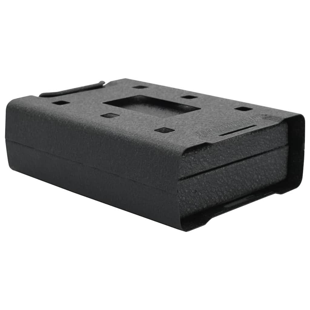 Car Safe with Lock Black 22 x 16 x 7 cm Steel