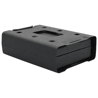 Car Safe with Lock Black 22 x 16 x 7 cm Steel