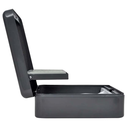 Cash Box with Lock Dark grey 30 x 24 x 9 cm Steel